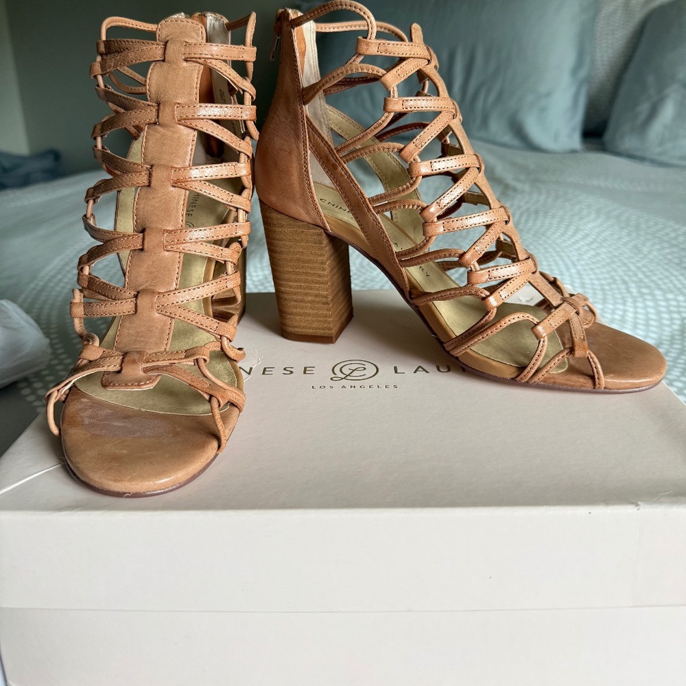Chinese Laundry Tegan Sandal - Almond Sz 8